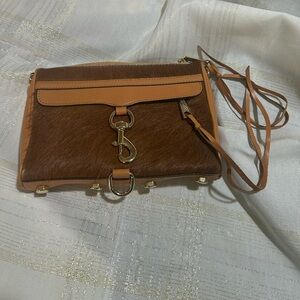 Rebecca Minkoff Brown Leather/Cow fur Crossbody bag